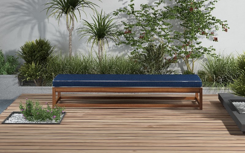 Outdoor long seat cushions best sale