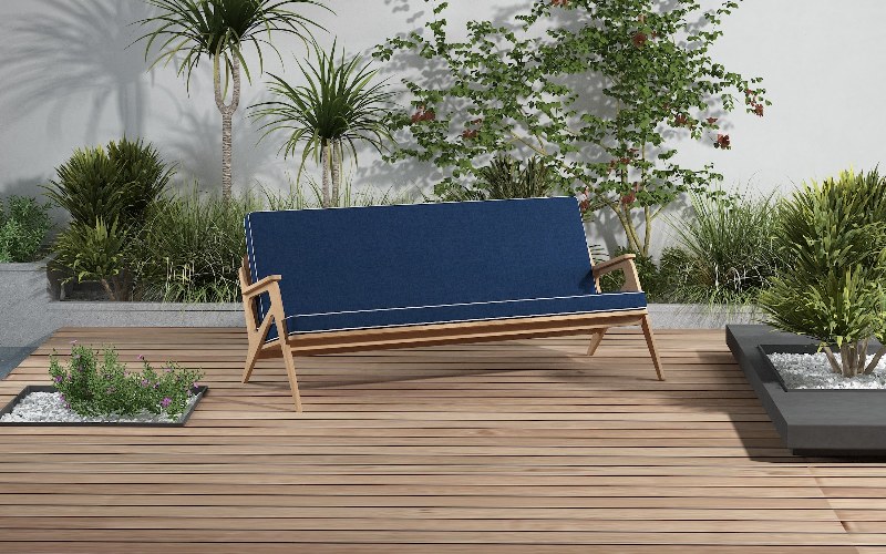 Outdoor Rectangular Bench Seat Cushions