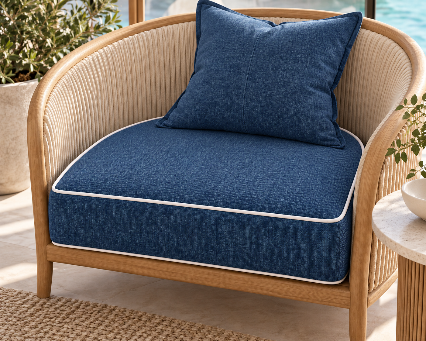 Indoor Round Back Seat Cushions