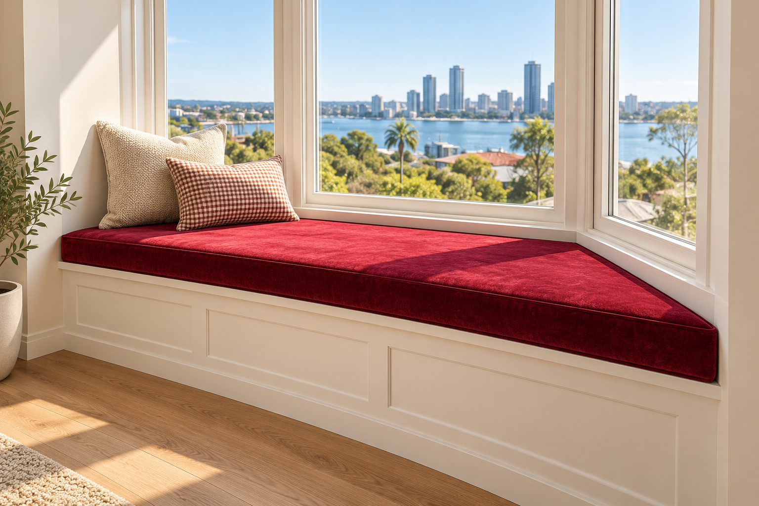 Indoor Trapezium Window Seat Cushions