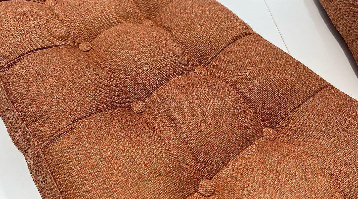 Custom made replacement couch cushion by Cushion House Australia.